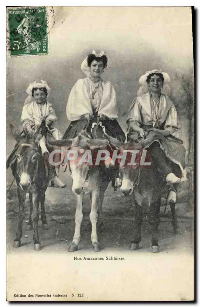 Nossas Amazonas Sablaisas — Edição das Nouvelles Galeries N° 122 - Frente