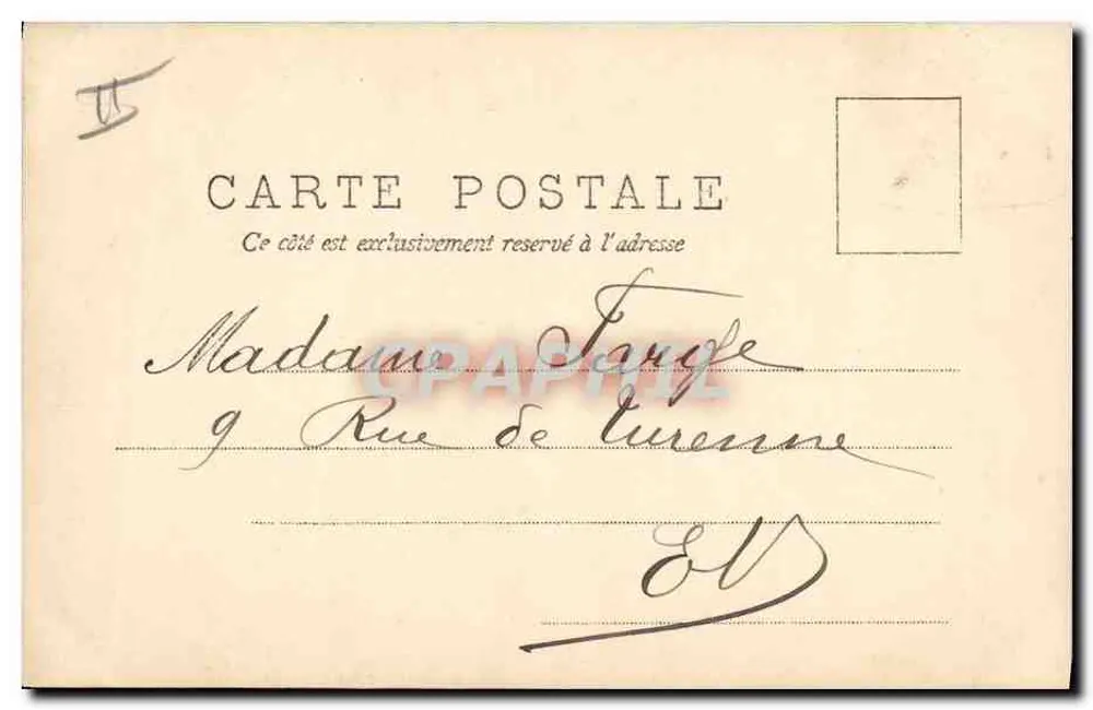 Dois crianças brincando com um cachorro — H. Hue, Paris — n° R.P.I.1 - Verso