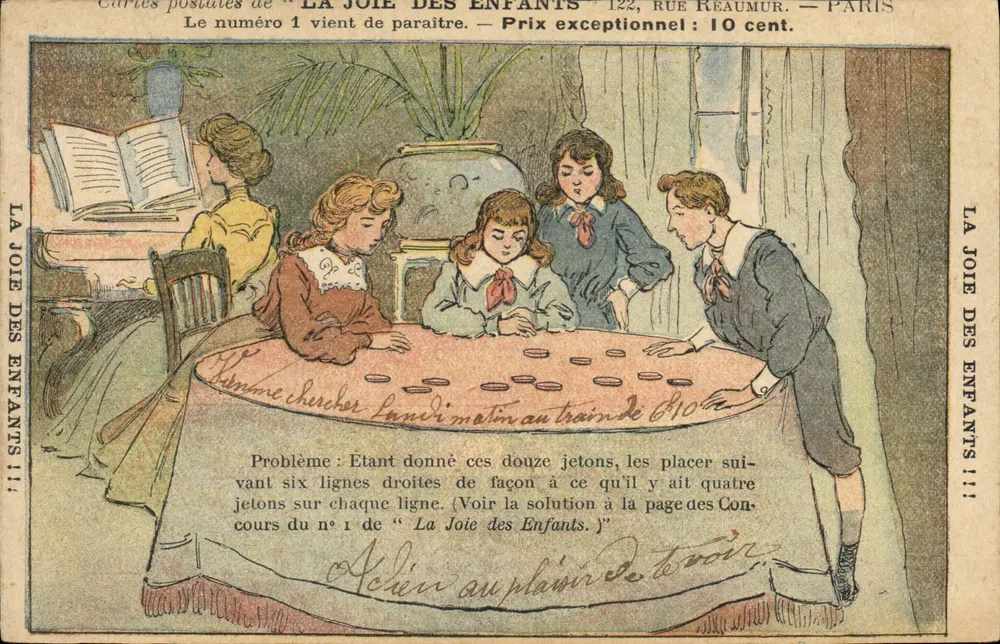Kinderen die spelen met fiches — La Joie des Enfants — Parijs - Voorkant