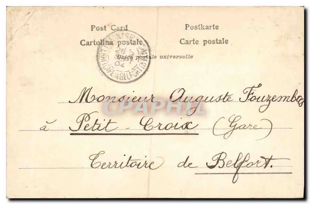 Criança em traje de maréchal — Futuro Maréchal para todos — Auguste, n°3149 - Verso