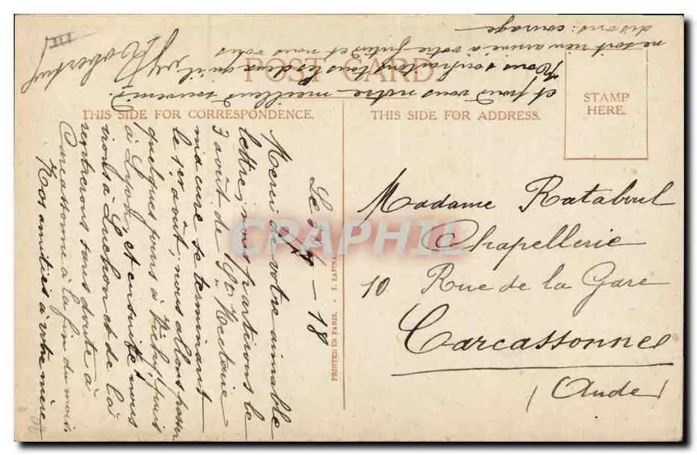Enfants s'embrassant — scène intérieure avec chien et homme en costume — éditeur Right, n° 2893 - Rückseite