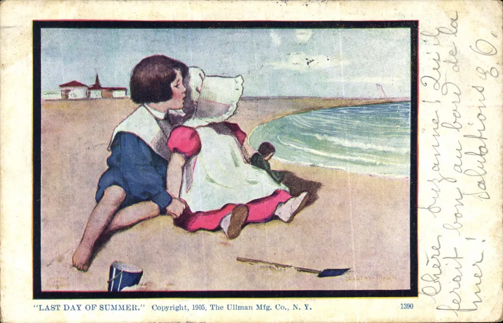 Letzter Tag des Sommers — Copyright 1905, The Ullman Mfg. Co., N.Y. — n° 1390 - Vorderseite
