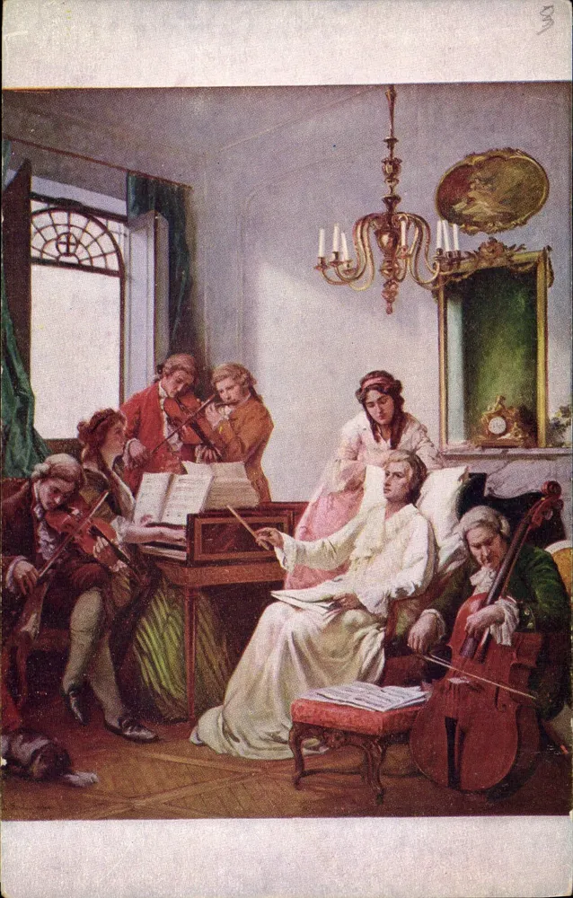 Mozart dirigiert seine Totenmesse — Salon de Paris, n°2625 - Vorderseite