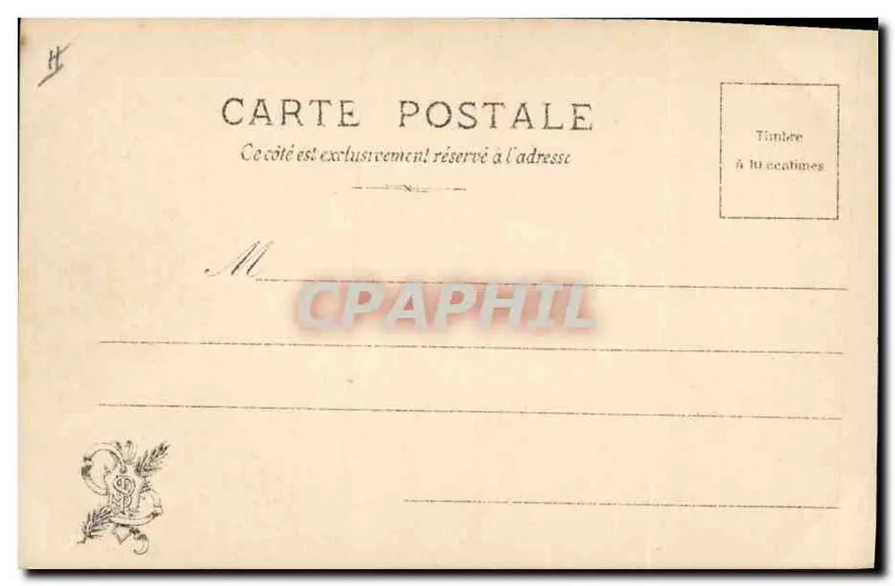 Der verlorene Sohn — Salon 1901 — P. Vayson — S.I.P. — Nr. 11 - Rückseite