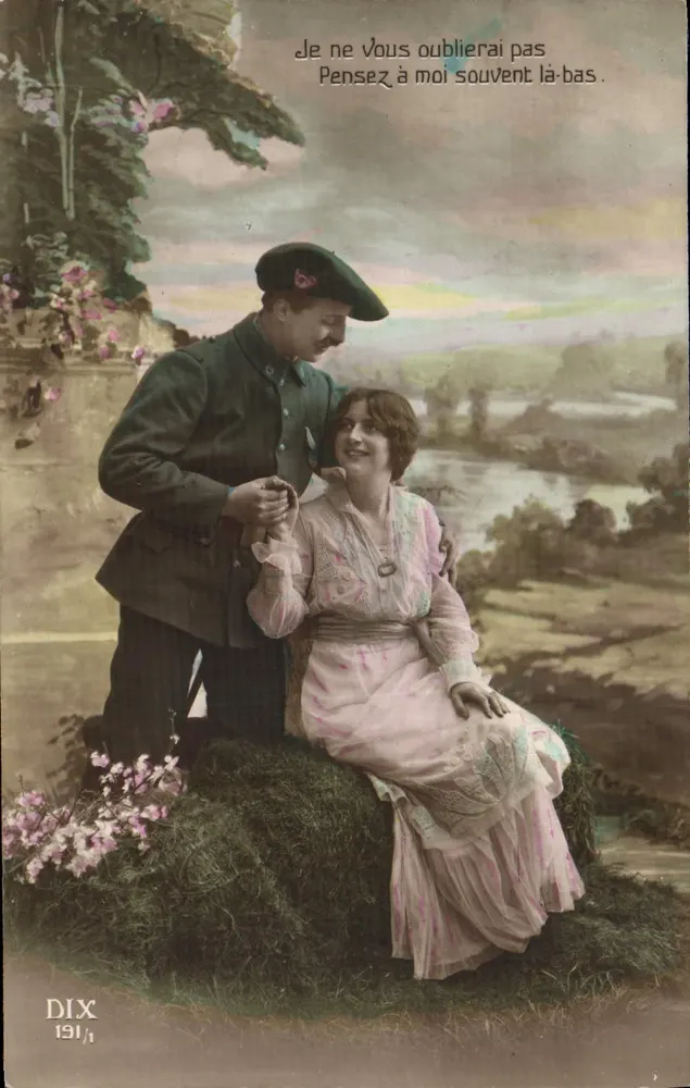 Soldat und Frau — Szenen der Trennung — DIX 191/1 - Vorderseite