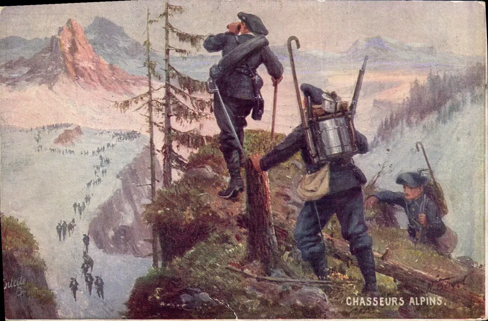 Chasseurs Alpins — Série 981 — Edições Tuck - Frente