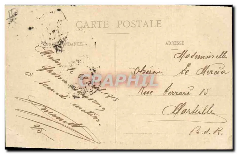 Alpinjäger - Seilüberquerung — A. Sauvaige, Nizza, N° 1117 - Rückseite