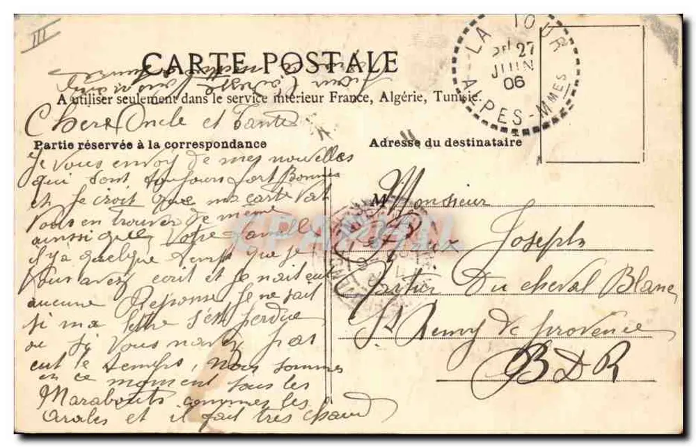 Alpine Jäger — Das Lager auf dem Champs des Villars — H. Gaudichon, Cannes - Rückseite