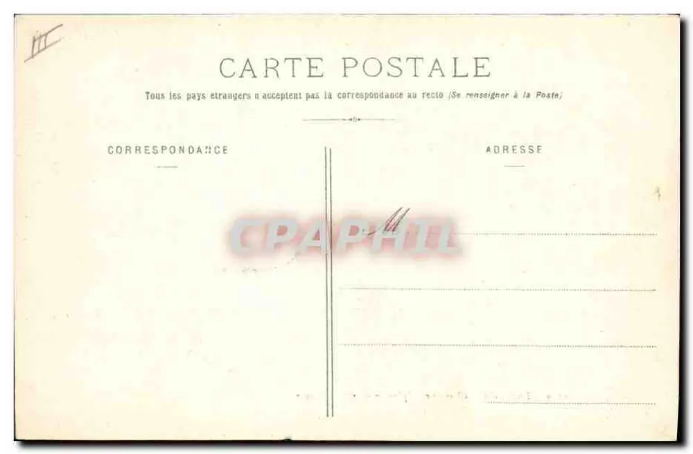 Alpine Jäger auf Wintermarsch — In Savoie — Verlag E. Reynaud, Chambéry, Nr. 1479 - Rückseite