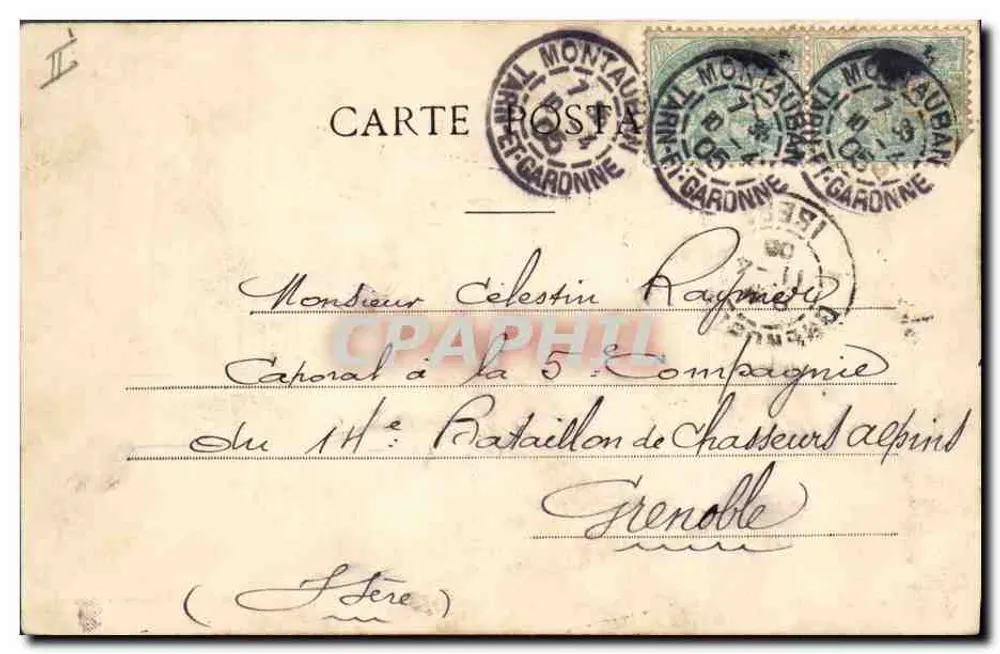 Regiment Cambresis — 1776-1791 — Phototype A. Berneval & Cie, Nandy - Rückseite