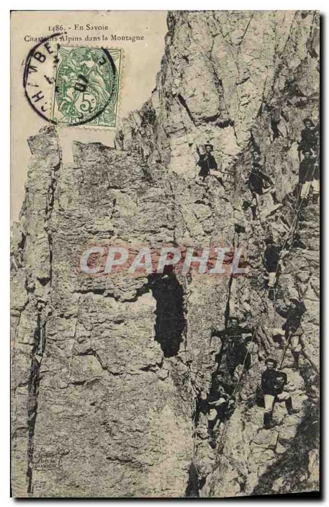 Alpine Jäger in den Bergen — In Savoie — Verlag: Chambéry - Vorderseite