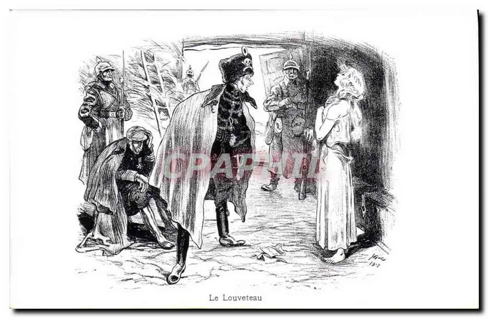 Le Louveteau — scena wojenna — Rohauty, Cannes - Awers