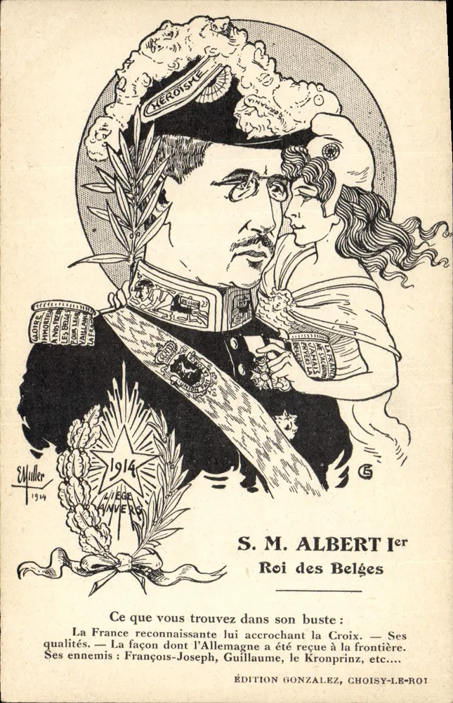 S.M. Albert I. König der Belgier — Édition Gonzalez, Choisy-le-Roi - Vorderseite