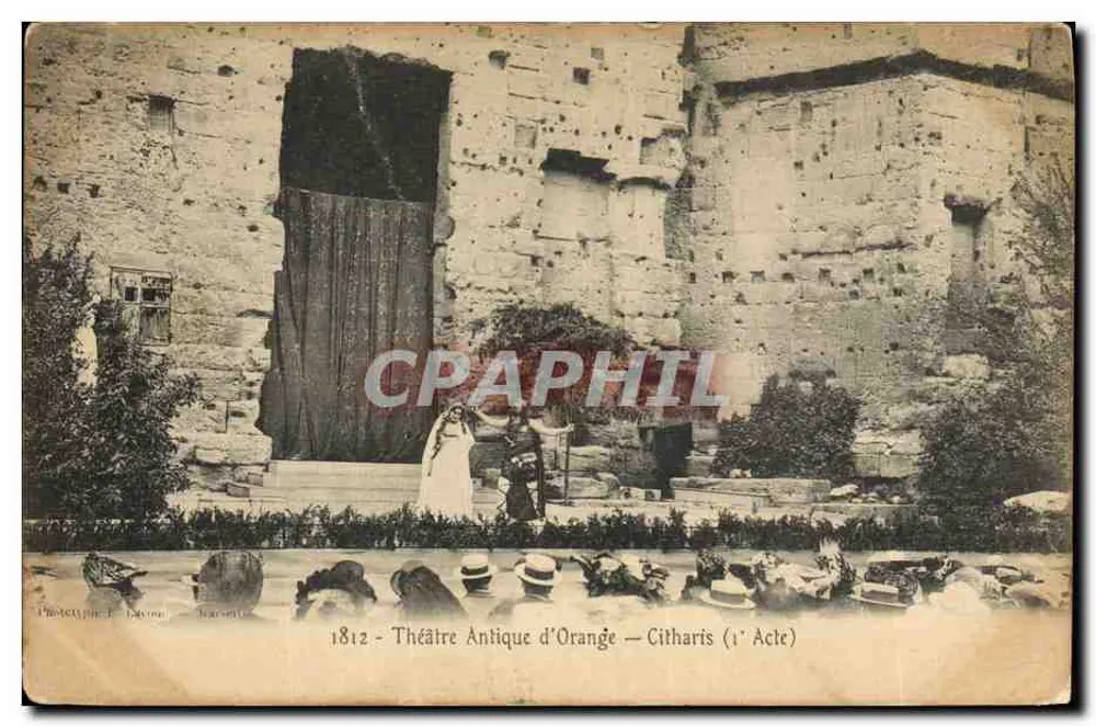 Antikes Theater von Orange — Citharis (1. Akt) — Phototyp F. Davoine — Nr. 1812 - Vorderseite