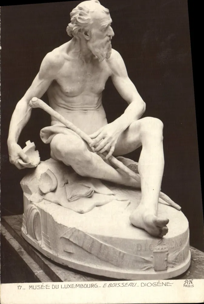 Statue des Diogenes — Musée du Luxembourg — E. Boisseau — J.N. Paris - Vorderseite