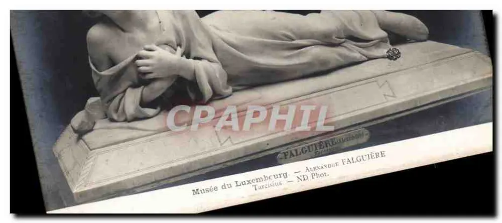 Grabstatue im Musée du Luxembourg — Alexandre Falguière — ND Phot. - Vorderseite