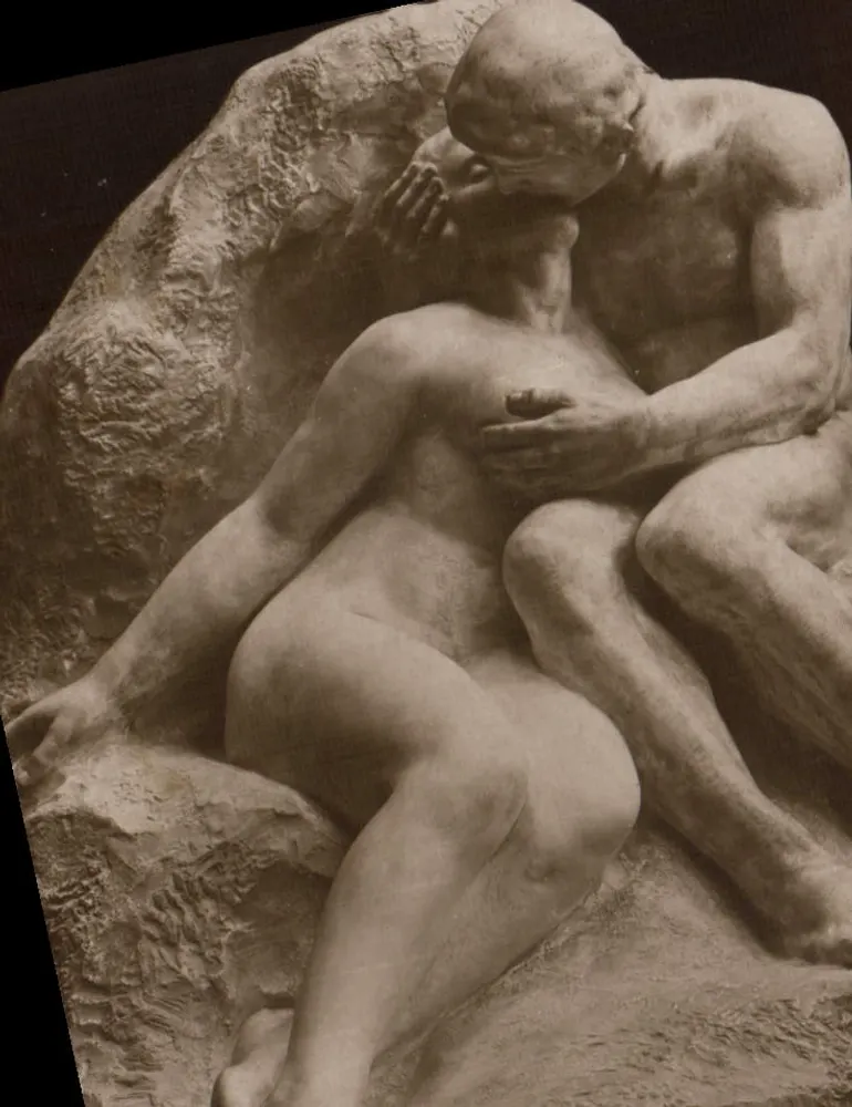 Le Baiser — sculpture de Rodin — éditeur : 'L'Éditeur de la Poste' n° 12345 - Frente