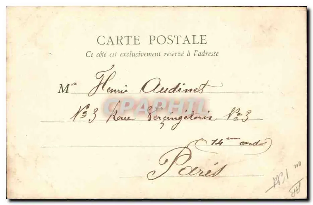 Camponês do Bocage Vendéen — Jules Robuchon, fot. em Poitiers, n° 166 - Verso