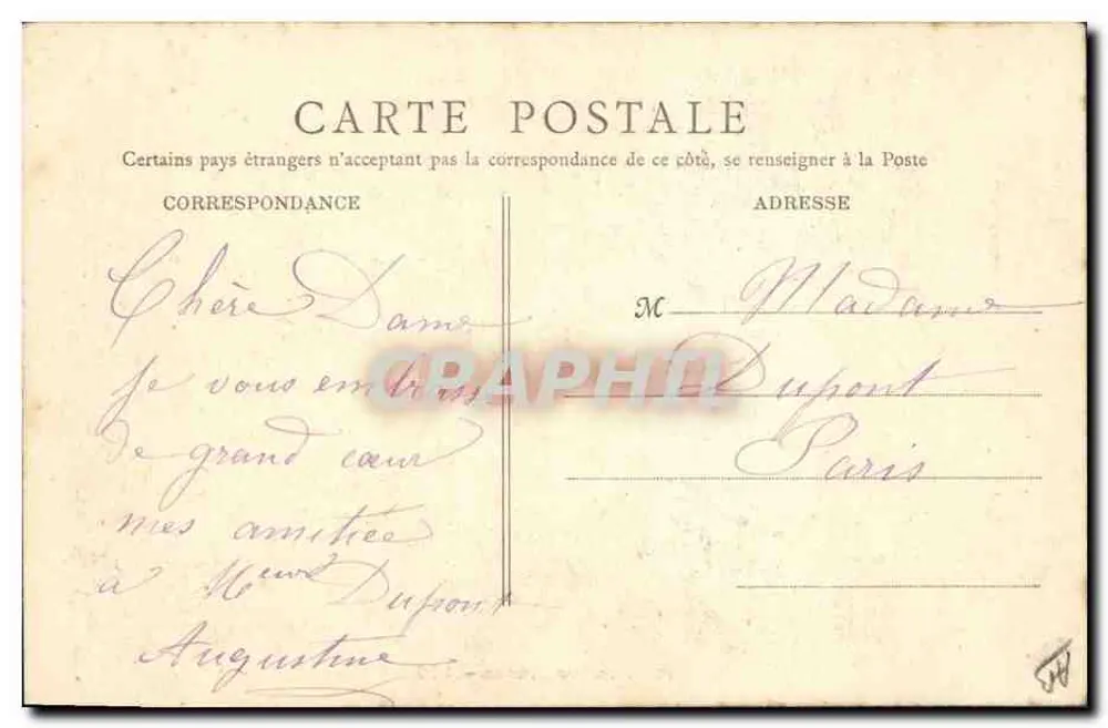 Mulher em traje tradicional — Arrondissement de La Roche-sur-Yon (Vendée) — J. Robuchon, Poitiers — 172 - Verso