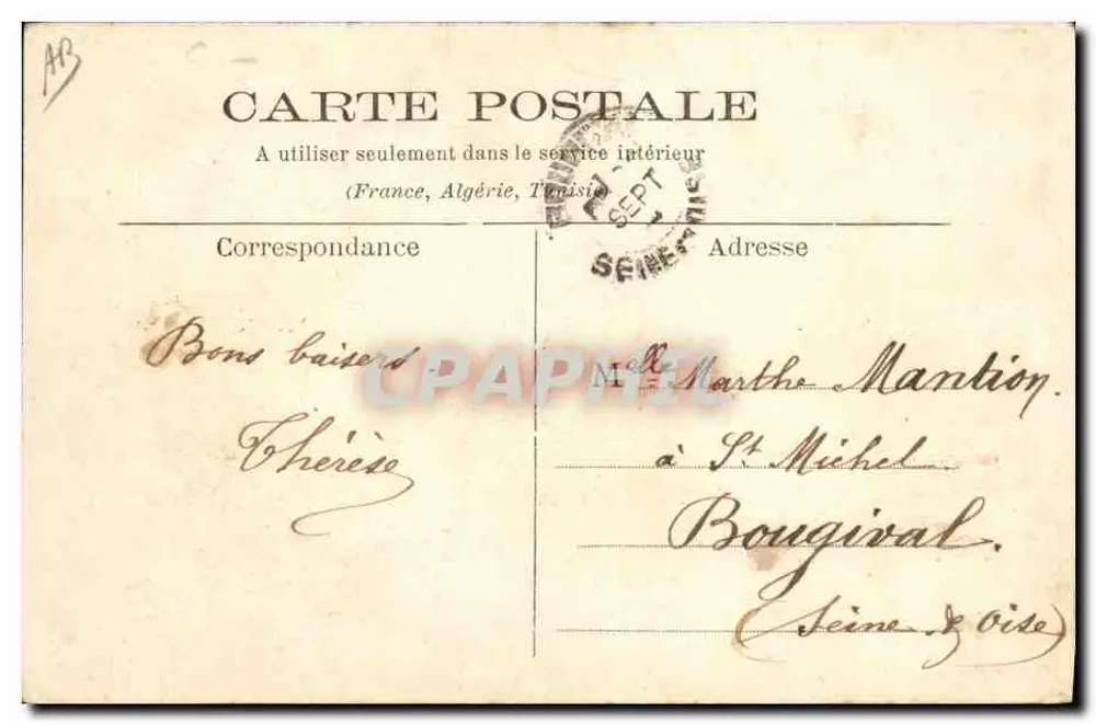 La Sarthoise — Butterherstellung — Verleger: C. Meunier, La Sarthe - Rückseite