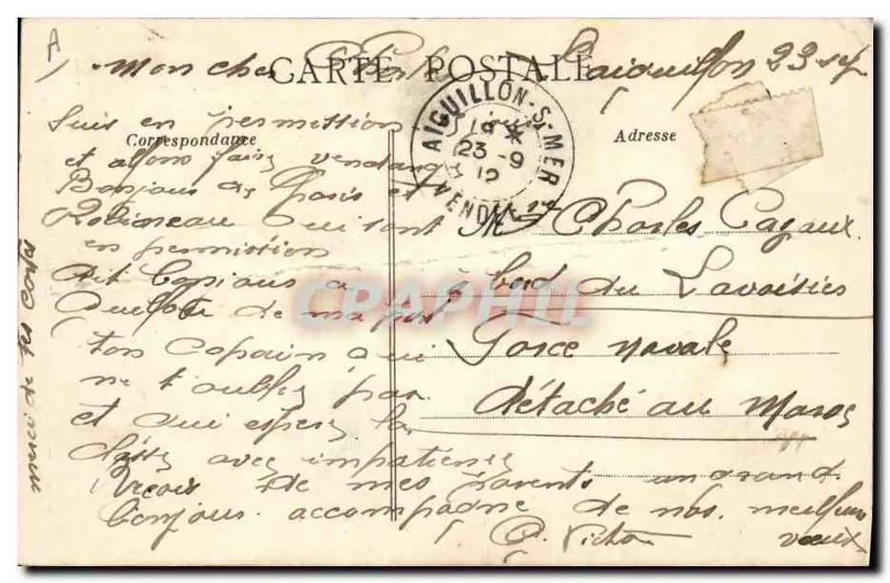 Les Sables-d'Olonne (Vendée) — Poissarde Sablaise — Lib. Poupin, Mortagne, n° 3264 - Verso
