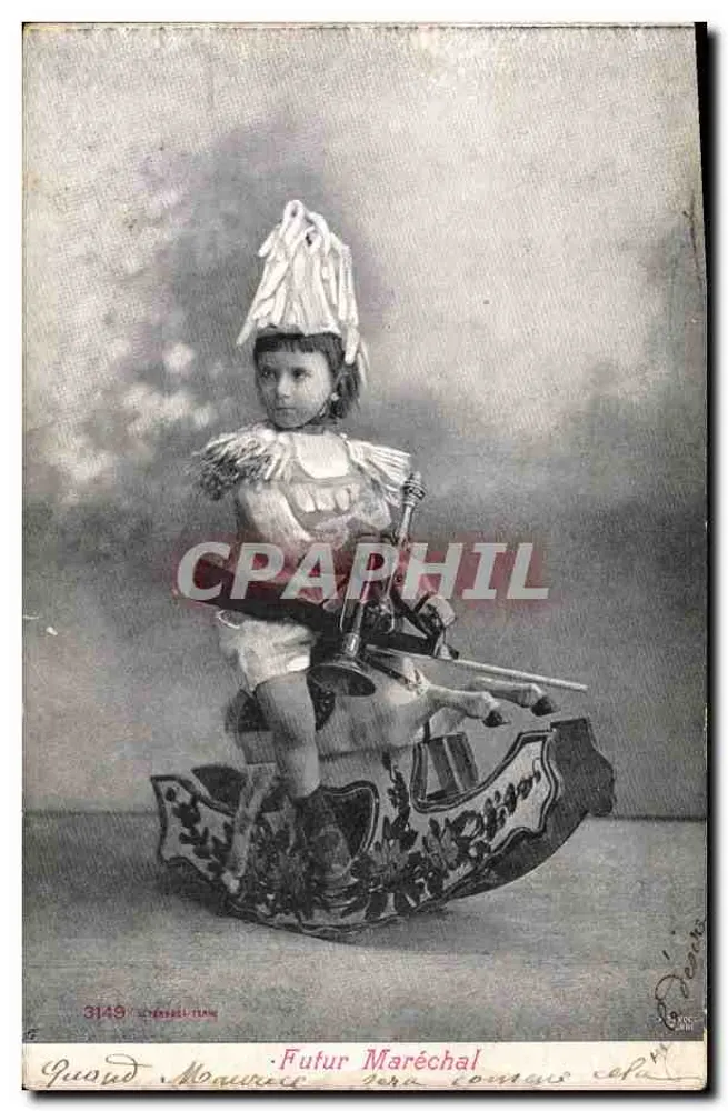 Criança em uniforme de maréchal — Futuro Maréchal — Editor: L'Éphéméride, n° 3149 - Frente