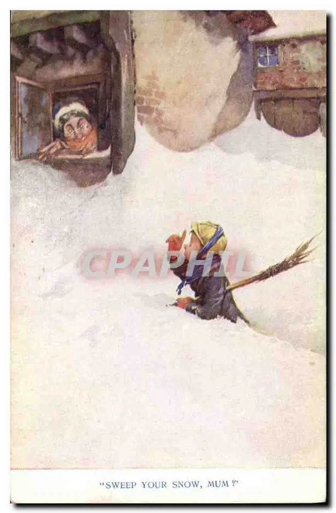 Kind, das Schnee schippt — Winterlandschaft — The Lawrence & Leilide Series, n°14 - Vorderseite