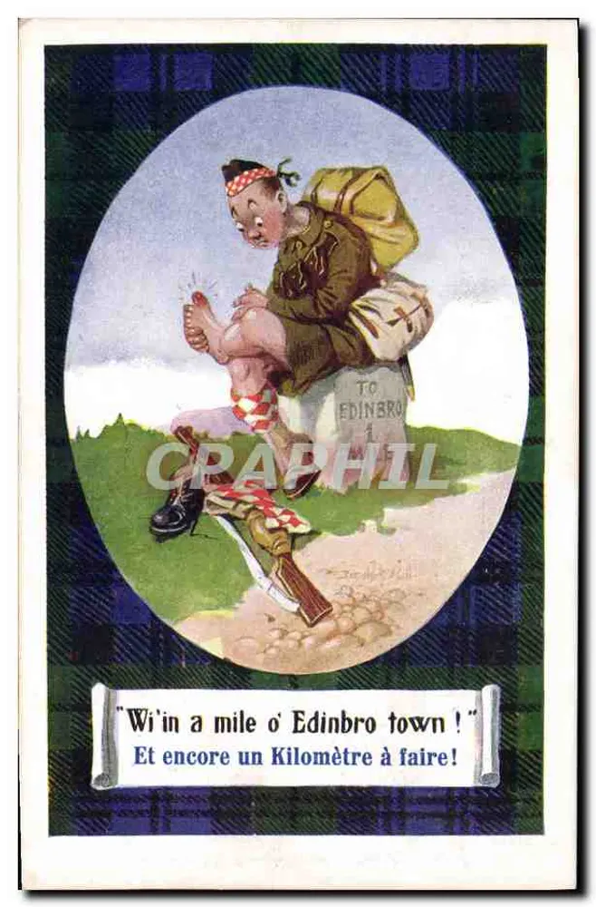 Müder schottischer Soldat — Verlag Inter-Art Co. COMIQUE-Serie Nr. 1813 - Vorderseite