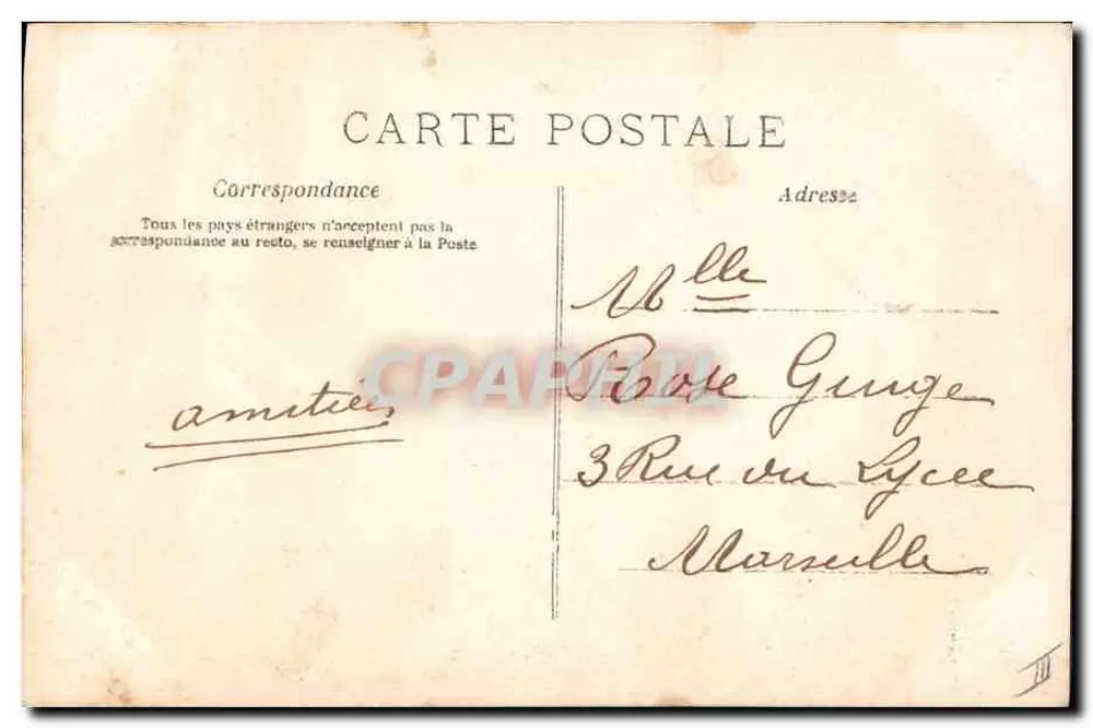 Santa Cecília — Tema musical — editor A.N. PARIS, n° 465 - Verso