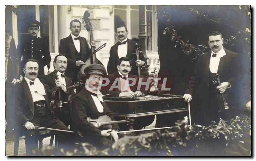 Musiker in Abendkleidung — Sommer in Boulogne-sur-Mer — Verlag Simon, Rue de France, Nice - Vorderseite