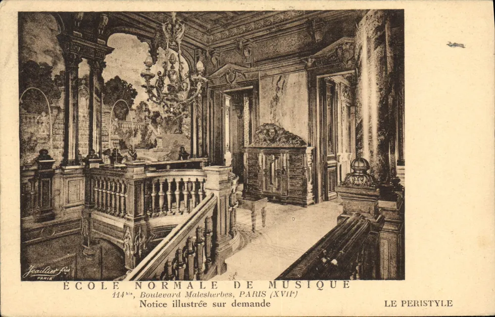 Normalmusikschule — 114 bis, Boulevard Malesherbes, Paris (XVIe) — Juwelierbrüder - Vorderseite