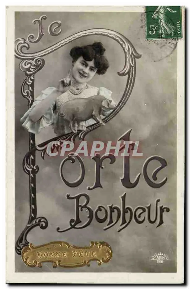Je Bonne Forte Bonheur — Bonne Fête — ABN 856 - Vorderseite
