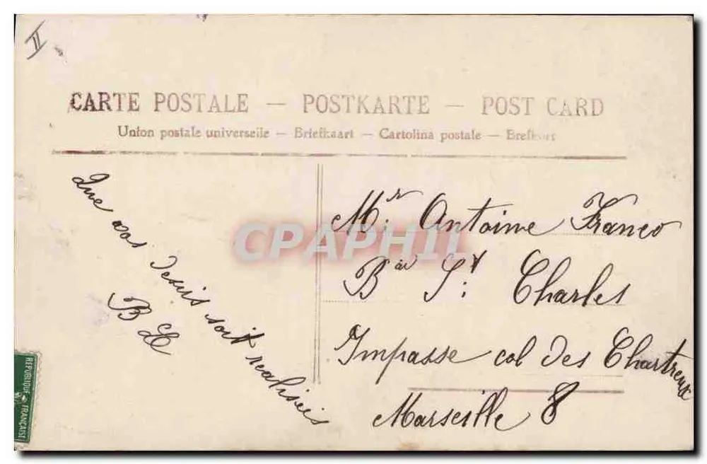 Je Bonne Forte Bonheur — Bonne Fête — ABN 856 - Rückseite