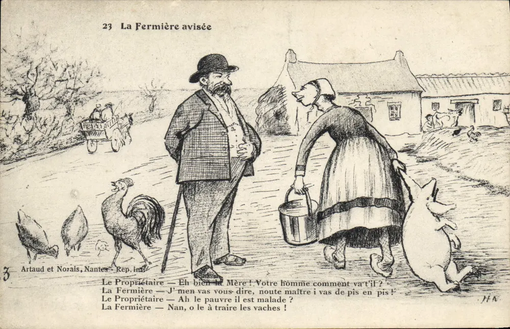 Die kluge Bauernfrau — Serie 23 — Artaud et Nozais, Nantes, impr. - Vorderseite