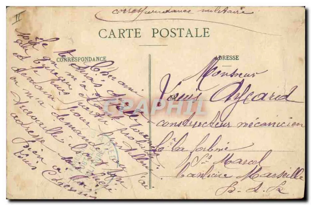 Chasseurs Alpins en reconnaissance — (3.217m) — A. Sauvaigo, Nice - Rückseite