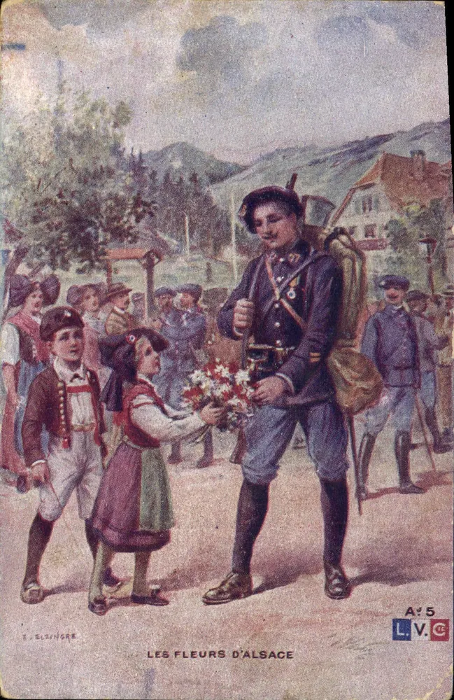 Die Blumen der Elsass — E. Elsingre — L.V.C. A°5 - Vorderseite