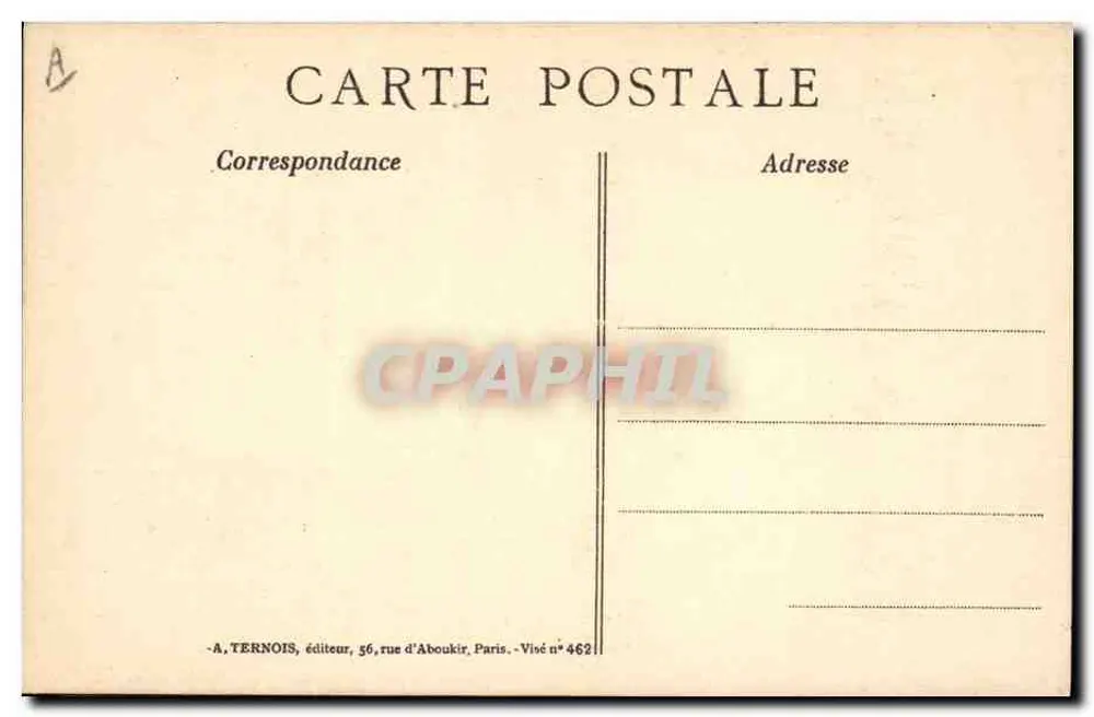 Exército de Terra e Exército de Mar — Ordem de Mobilização Geral — A. Ternois, editor, Paris - Verso