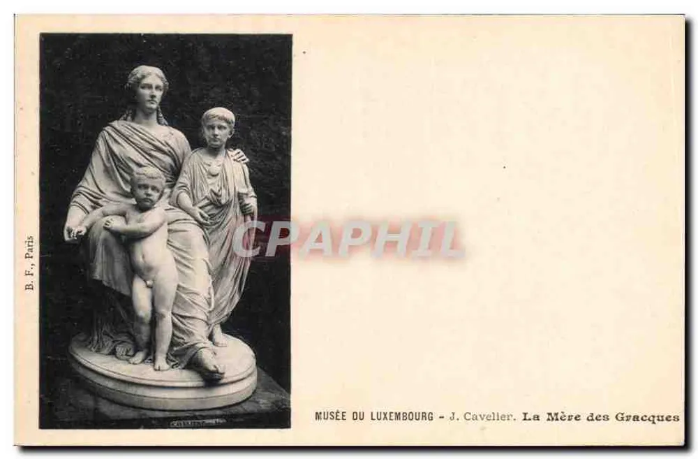 Museo del Luxemburgo - J. Caveller. La Madre de los Gracos - Anverso