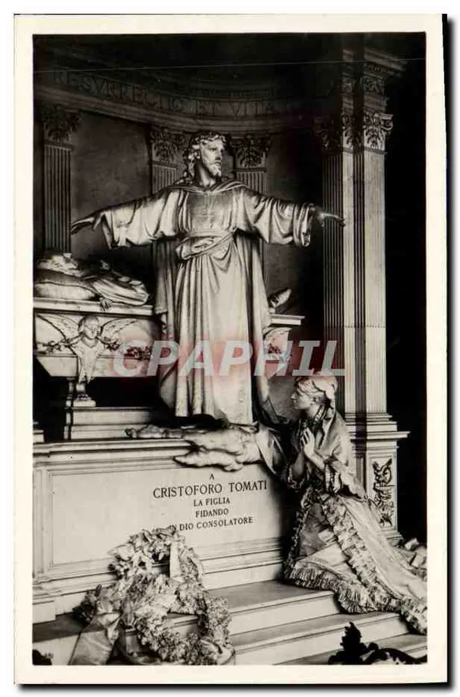 Monument do Cristoforo Tomati — dedykacja córce — Fratelli Licinio, Genua - Awers