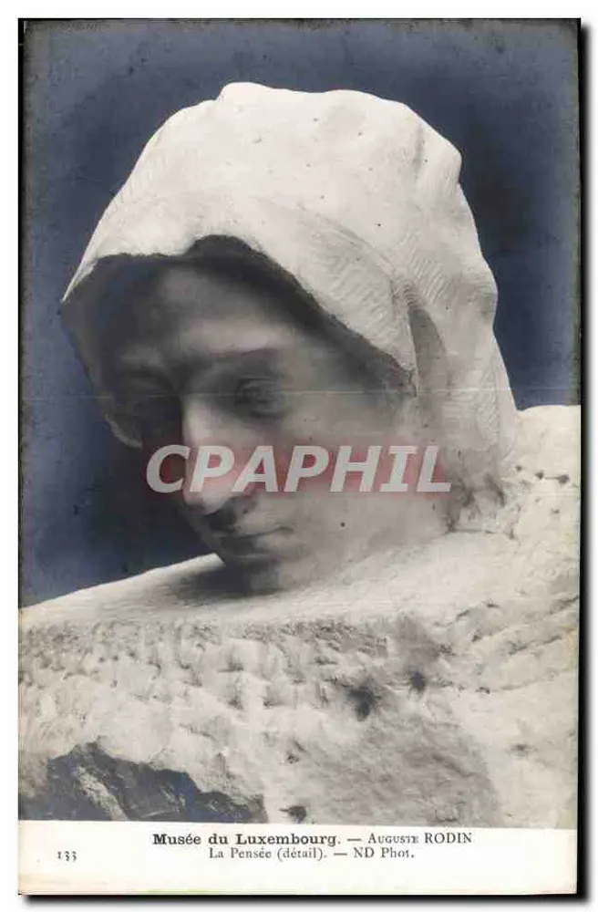 Museu do Luxembourg — Auguste Rodin, A Pensadora (detalhe) — ND Fot. - Frente