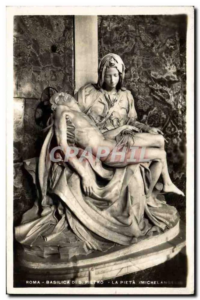 Roma - Basilika S. Pietro - La Pietà (Michelangelo) - Vorderseite