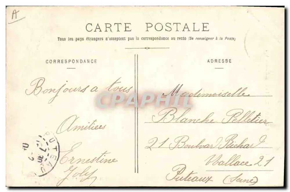 Les Sables d'Olonne - A Promenade - Les Sables d'Olonne, Amand, N° 1162 - Verso