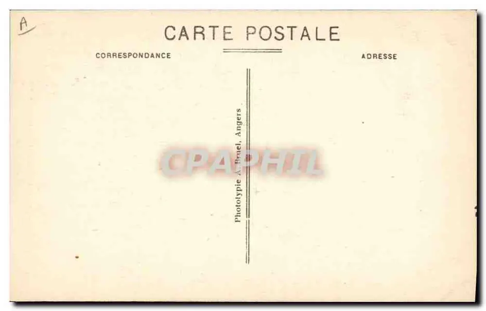 Angers - La Belle Angevine und ihr hübsches Kopftuch - A.B. - Rückseite