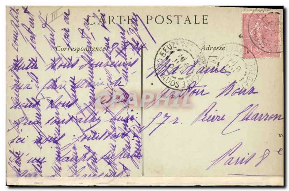 Alte Bauernkleidung aus der Umgebung von Rouen — Collections ND Phot, n°45 - Rückseite