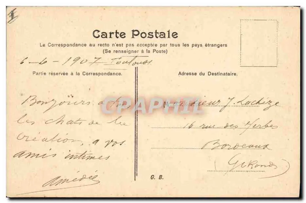 Frau in einem Musterhut — Verlag Hébrard, Nr. 17 - Rückseite