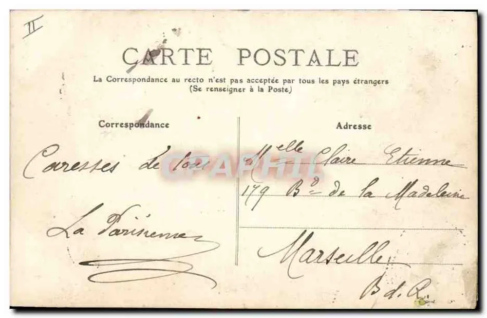Jogos de Crianças sob as Árvores — Vista artística — Coleção F. Fleury, n° 110 - Verso