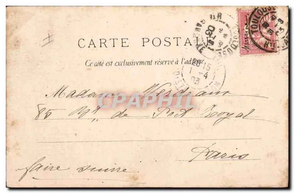 Família musical — O amor é cego — editor B. BERNEN, n° 5034 - Verso