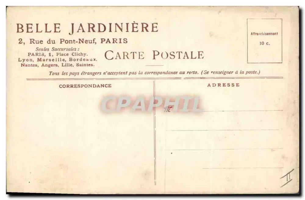 Die Rosen — 1. Serie — Blumen — Verlag: Belle Jardinière - Rückseite