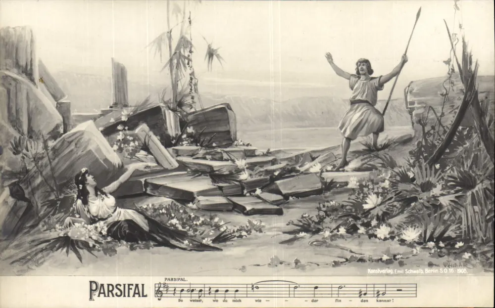 पार्सिफाल — ऑपेरा के दृश्य — कॉन्जर्टवर्लाग एमिल श्वाल्ब, बर्लिन S.O. 16-1900 - आगे