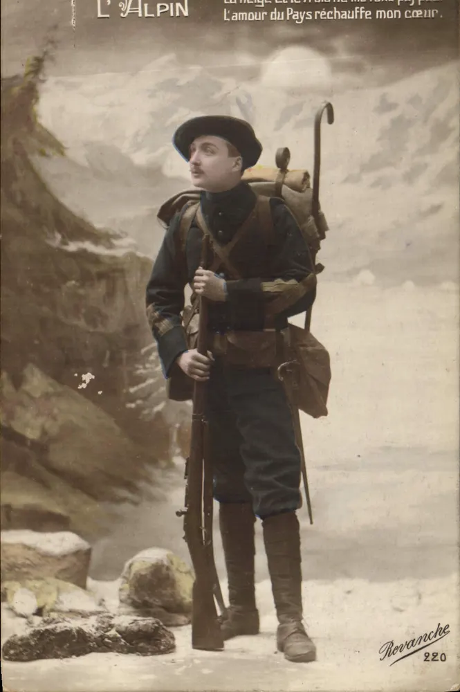 Der Alpin — Soldat in den Bergen — Rovranche 220 - Vorderseite